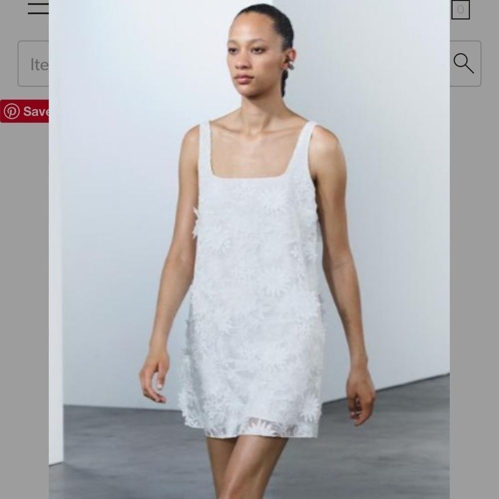 Zara embroidered mini dress - Picture 15 of 16
